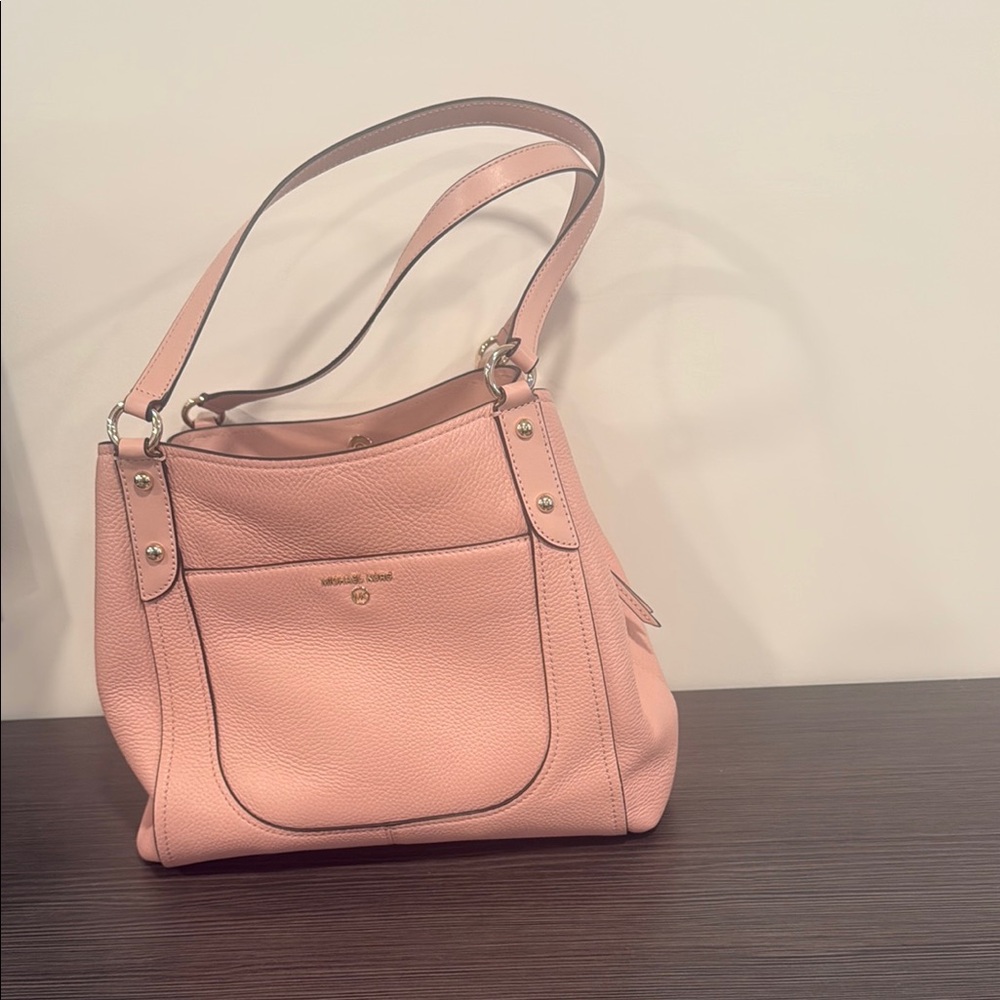 Michael Kors Pink Shoulder Bag with Structured Design